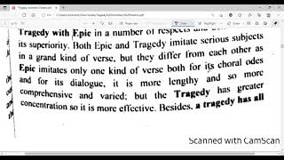 TragedyTheory of tragedy by Aristotle Poetics [upl. by Humo]