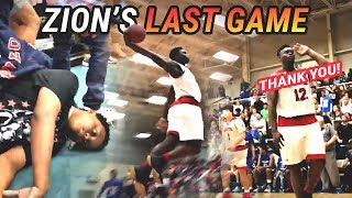 ZION GOES CRAZY IN LAST HIGH SCHOOL GAME EVER FULL HIGHLIGHTS [upl. by Prober164]