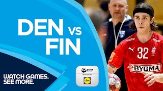 HIGHLIGHTS  Denmark vs Finland  Round 6  Mens EHF EURO 2022 Qualifiers [upl. by Onailime]