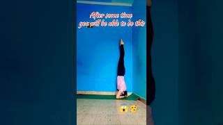 I Learned How to Do a Headstand shorts viral [upl. by Hoffmann]