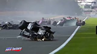 Anthoine Hubert Fatal Crash 2019 F2 Belgium Race 1 [upl. by Galvan]