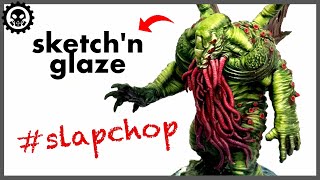 How to GLAZE Miniatures  Cthulhu Death May Die Painting  Slapchop Painting [upl. by Muriel]