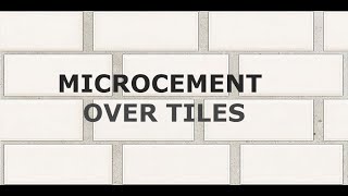 Application Tutorial Traditional Microcement [upl. by Aimil]