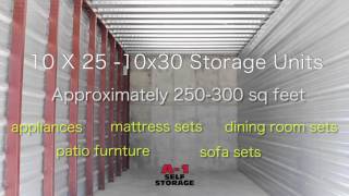 10x25 Storage Unit  A1 Self Storage [upl. by Levenson262]