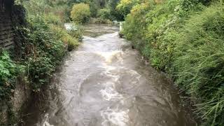 Iffley lock after heavy rainfall [upl. by Nojed]