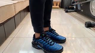 Nike TN Air max plus University Blue Blue Gradient Quick ON Feet [upl. by Eninahs]