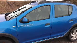 How to open and close the car hood Dacia Sandero Stepway Essential DIY [upl. by Ixel]