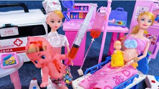 33 Minutes Satisfying with Unboxing Doctor PlaysetPregnant Women Giving Birth Toys Review  ASMR [upl. by Relyuc]