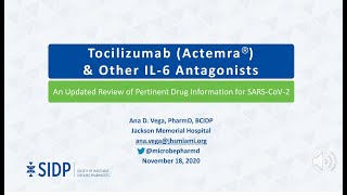 Tocilizumab Actemra®  EvidenceBased Health Information Related to COVID19 [upl. by Celisse]