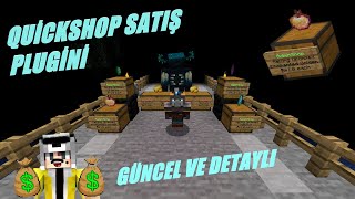 MİNECRAFT MARKET PLUGİNİ  QUİCKSHOP NASIL İNDİRİLİR  GÜNCEL VE DETAYLI ALIMSATIM EKLENTİSİ [upl. by Ojela271]