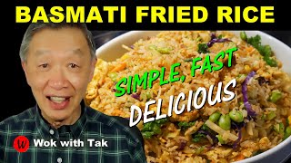 BASMATI FRIED RICE vegetables using TEMPLATEBASED COOKING  Simple fast and delicious [upl. by Xuaegram]