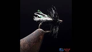 Sparkle Wing Black Gnat micro dry fly pattern size 20  Show case fly tying short flytying [upl. by Mihe941]