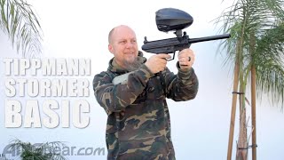 Tippmann Stormer Basic Paintball Marker  Shooting Video [upl. by Apur]