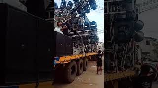 jay ambe dhumal  trailer setup  durg ursh 2023  18 bass shorts jayambedhumal durgursh2023 [upl. by Denby]