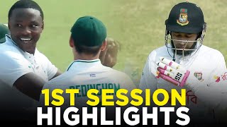 1st Session Highlights  Bangladesh vs South Africa  2nd Test Day 3  M3H1K [upl. by Shaffert]