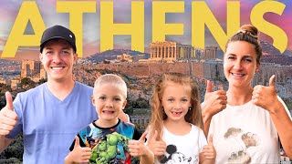 Exploring Athens With Kids  Greece Travel Vlog [upl. by Leonardo]