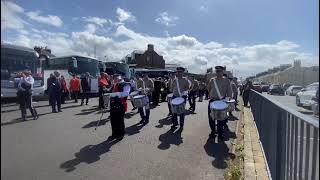 Larkhall Purple Heroes FB Provincial Grand Black chapter of Scotland parade Ayr 10thAugust 2024 [upl. by Amalita]