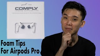 Comply Foam Tips for Airpods Pro  Best Replacement Tips [upl. by Noreg782]