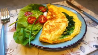 Delicious Omelette for Breakfast  Omelette with Lemon Dill Sauce  Easyvideo [upl. by Ulu]