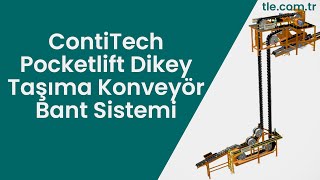 Contitech Pocketlift Dikey Taşıma Konveyör Bant Sistemi [upl. by Hiro]