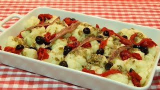 Receta de coliflor con vinagreta de anchoas [upl. by Conley]