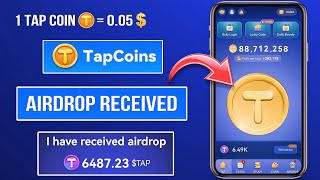 Tap Coin Airdrop Receive  Withdrawal Process [upl. by Anaugahs]