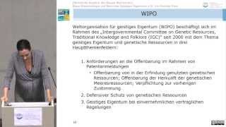 quotBlaue Biotechnologiequot und Recht des Geistigen Eigentums [upl. by Aeniah822]