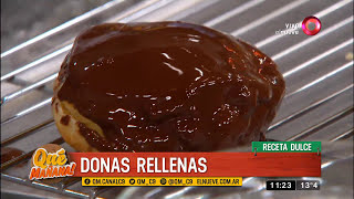 Receta dulce donas rellenas [upl. by Hsilgne826]