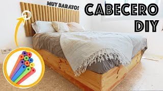 12 CABECERO DIY BARATO como hacer un cabecero de cama casero [upl. by Trudi]