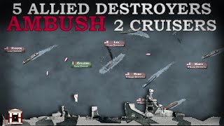 5 Destroyers ambush Italian Cruisers Battle of Cape Spada 1940 Documentary [upl. by Inod747]