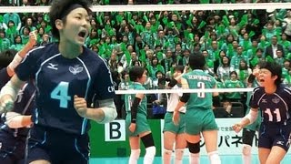 Volleyball 柏井 × 文京学院大女 3S 春高バレー2013107 [upl. by Getter]