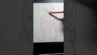 DRAWING GOKU 🗿🐐 [upl. by Llerut]