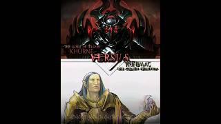 Trinimac vs Khorne scaling elderscrolls warhammer40k powerscale skyrim whoisstrongest [upl. by Laval693]