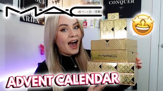 MAC ADVENT CALENDAR UNBOXING 2024 ✨ THE GIFT OF GOLD WORTH £445 ✨ MISS BOUX [upl. by Ahserak506]