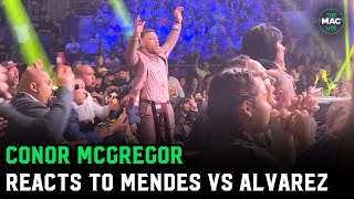 Conor McGregor reacts to Chad Mendes vs Eddie Alvarez [upl. by Anileh]