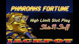 Pharaohs Fortune Bonus Round High Limit Slot Wins [upl. by Willet]