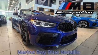 NEW ARRIVAL 2023 BMW M8 Competition Cabriolet Marina Bay Blue Metallic Midrand Beige [upl. by Ennaeed944]