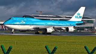 VERY RARE  KLM Boeing 747400 PHBFU  Dublin Airport  7th November 2018 [upl. by Afinom254]