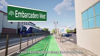 Embarcadero West Rail Safety and Access Improvements – Bicyclist Video [upl. by Yanffit]