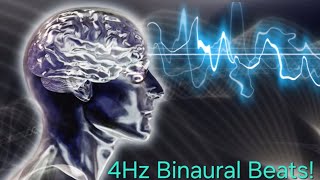 Binaural Beat 4Hz Pure tone [upl. by Hylton]