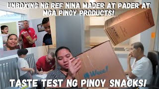 BUHAY AMERIKA UNBOXING NG REF SA BAGONG BAHAY AT NAGUSTUHAN NILA ANG FILIPINO SNACKS [upl. by Collis]