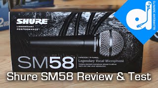 Shure SM58 Microphone Review amp Test  TDMAS [upl. by Aneala]