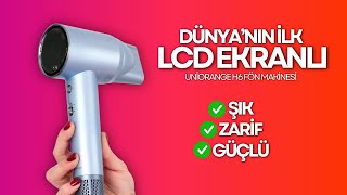 DÜNYANIN İLK LCD EKRANLI FÖN MAKİNESİ  Uniorange H6 Saç Kurutma Makinesi neler sunuyor [upl. by Yllas40]