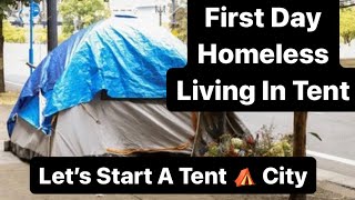 EVICTED in California Homeless and Living in a Tent  Let’s Start A Tent City Go On RENT STRIKE [upl. by Trebloc451]