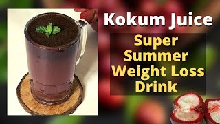 Kokum Juice Recipe  How to Make Healthy Kokum Sherbat  Garcinia Indica Juice For Weight Loss [upl. by Golanka]