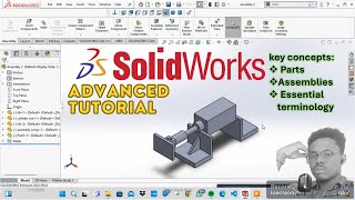 SolidWorks Introduction to Parts Assemblies and Key Concepts [upl. by Gerta]