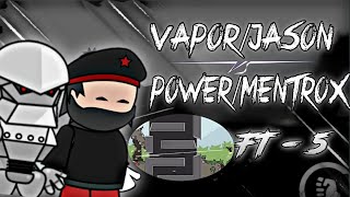 Mini Militia VaporJason vs PowerMentrox Getting 0ed Rematch “Must Watch🔥 [upl. by Annwahsal]