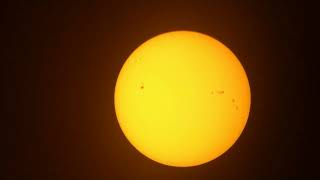 Soleil  Bresser Messier 1021000  oc 28mm  Zoom 15 x Smartphone 5 oct 24  Vidéo non traitée 1 [upl. by Sall]