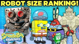 Bikini Bottom ROBOTS  MECHS Ranked by Size 🤖😱  SpongeBob [upl. by Eetnuahs]