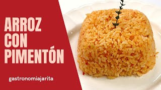 ARROZ CON PIMENTÓN Receta fácil y deliciosa [upl. by Hokanson]